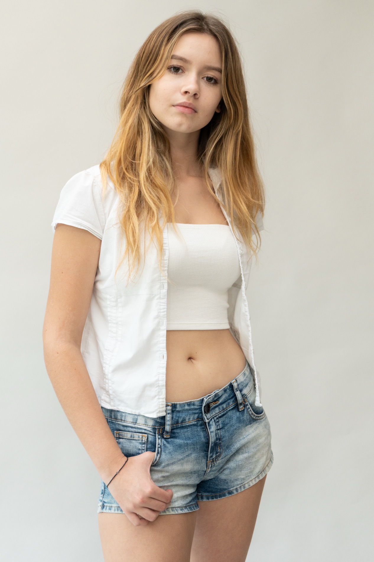Studio portrait, natural light