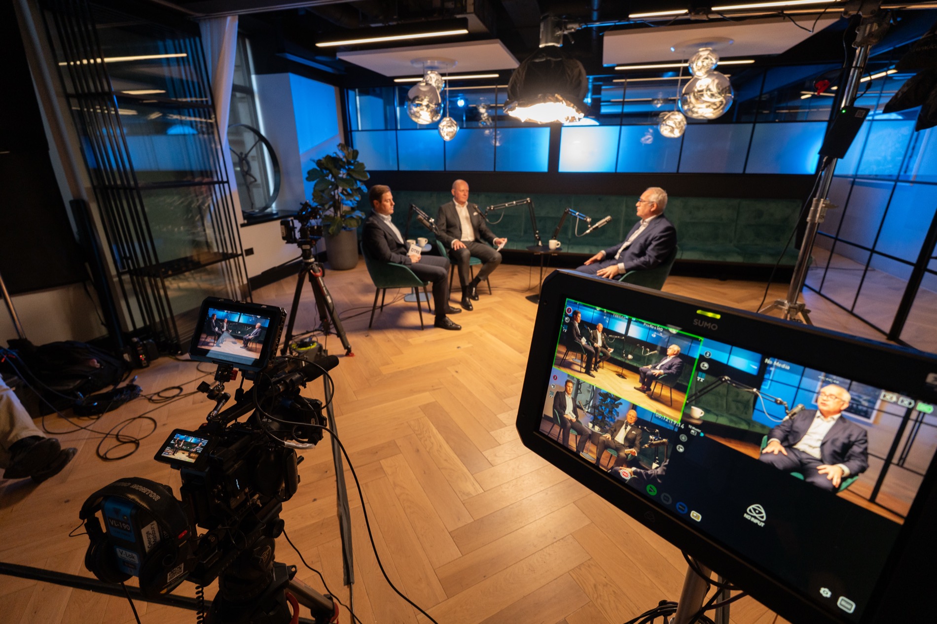 Broadcast studio set