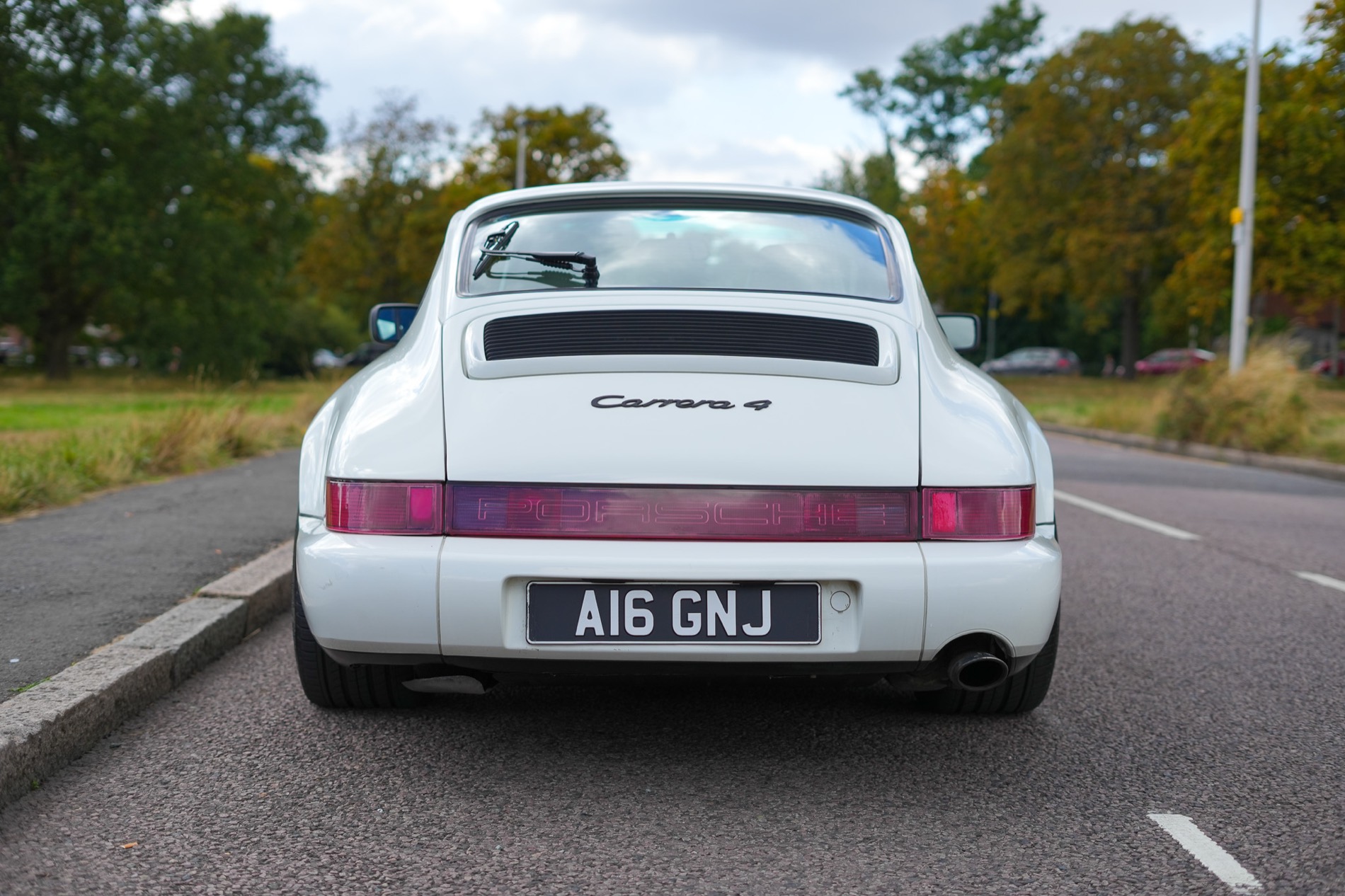 Classic Porsche 911 Carrera 4 rear view