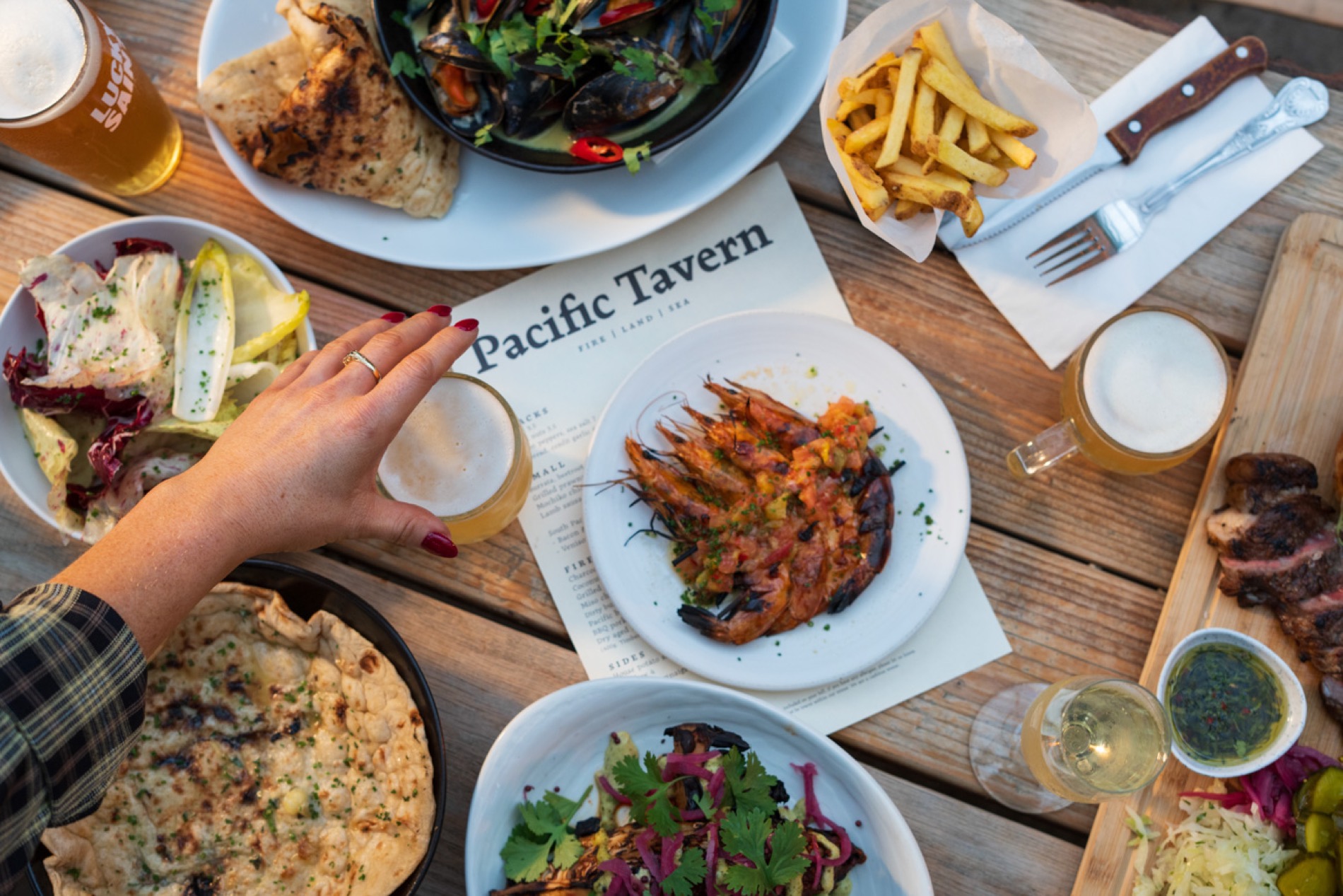 Pacific Tavern plated dishes